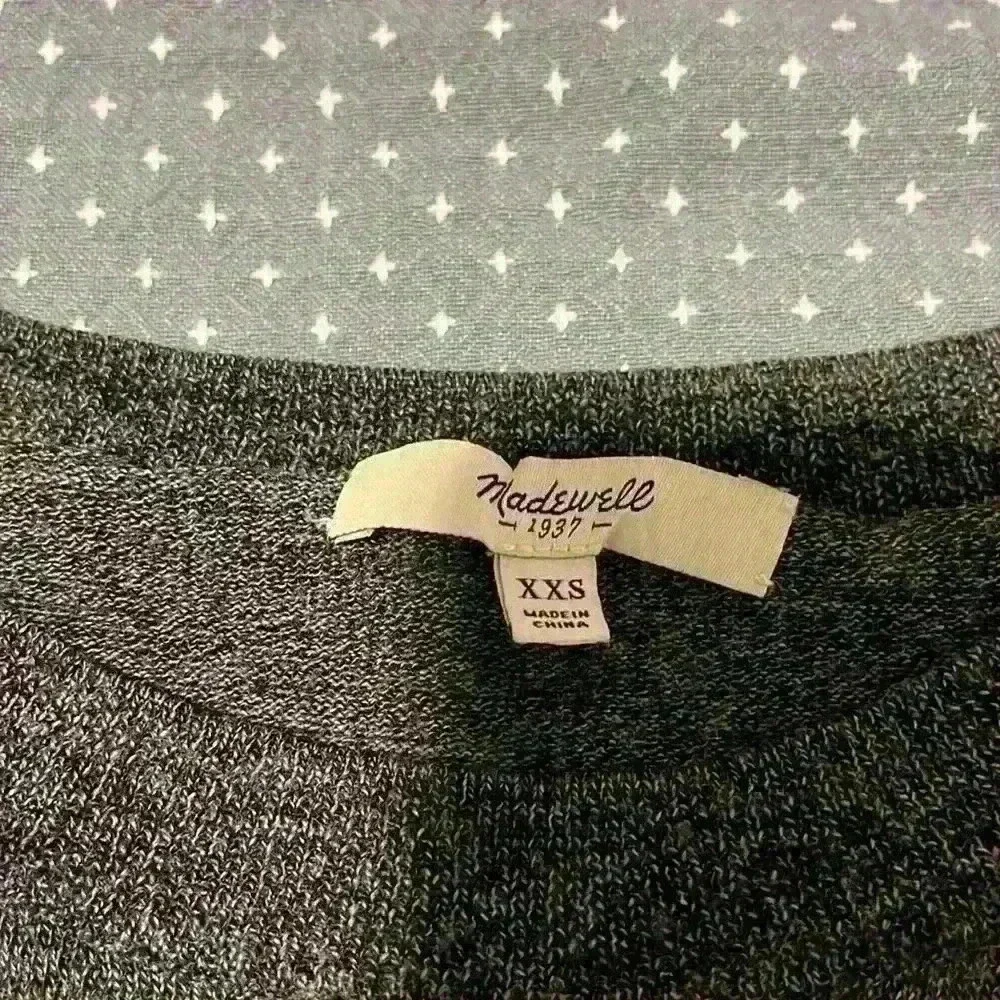 Madewell 100% merino wool marled pullover sweater